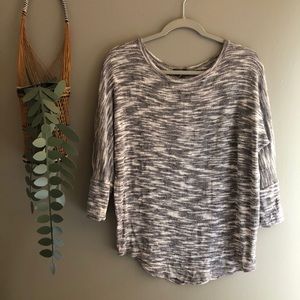 3/4 sleeve heathered top